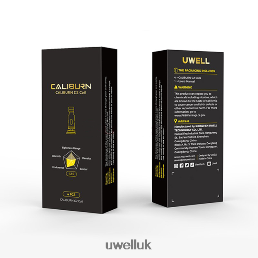 UWELL CALIBURN G2 COILS | 4-PACK UN2 Meshed-H 1.2ohm 4P2XFT2 - UWELL Vape Kit