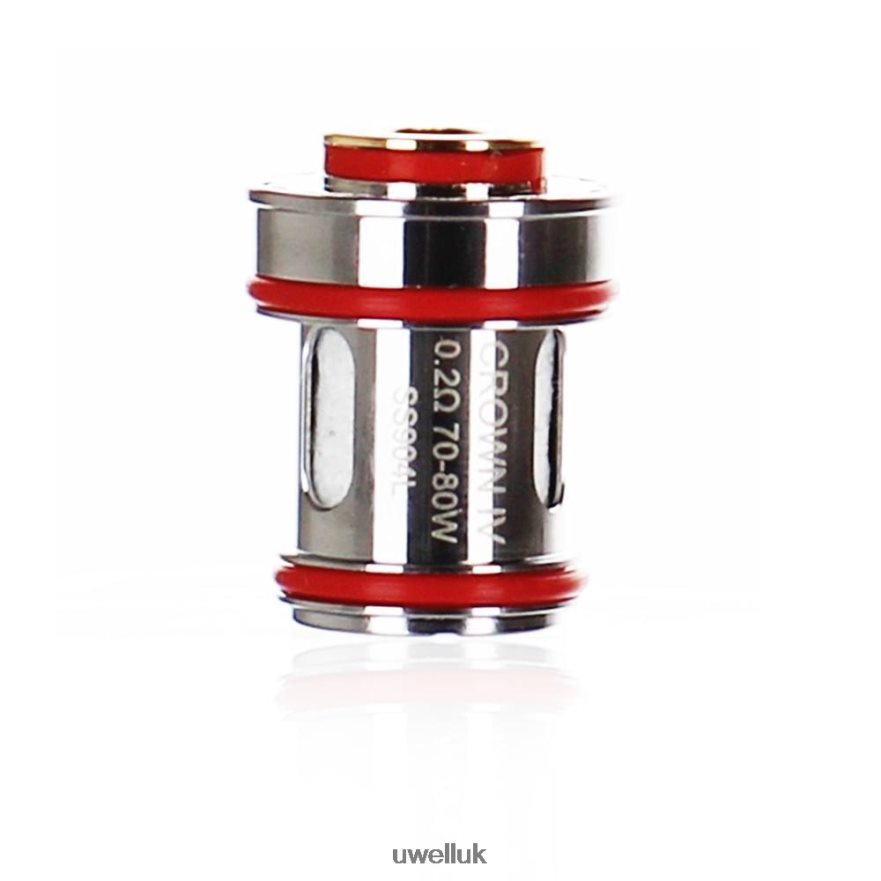 UWELL CROWN 4 REPLACEMENT COILS (4-PACK) Dual Coil 0.2ohm 4P2XFT182 - UWELL Vape Kit