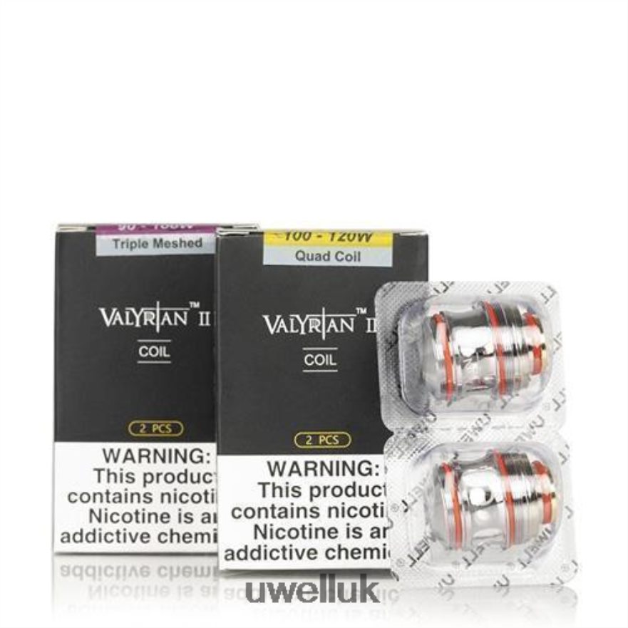 UWELL VALYRIAN 2 REPLACEMENT COILS (2-PACK) UN2 Dual Mesh 0.14ohm 4P2XFT29 - UWELL UK