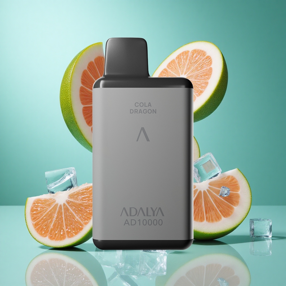 Adalya AD 10000 Puffs Disposable Vape Blue Ice UK Wholesale Vapes Space Gray USB-C