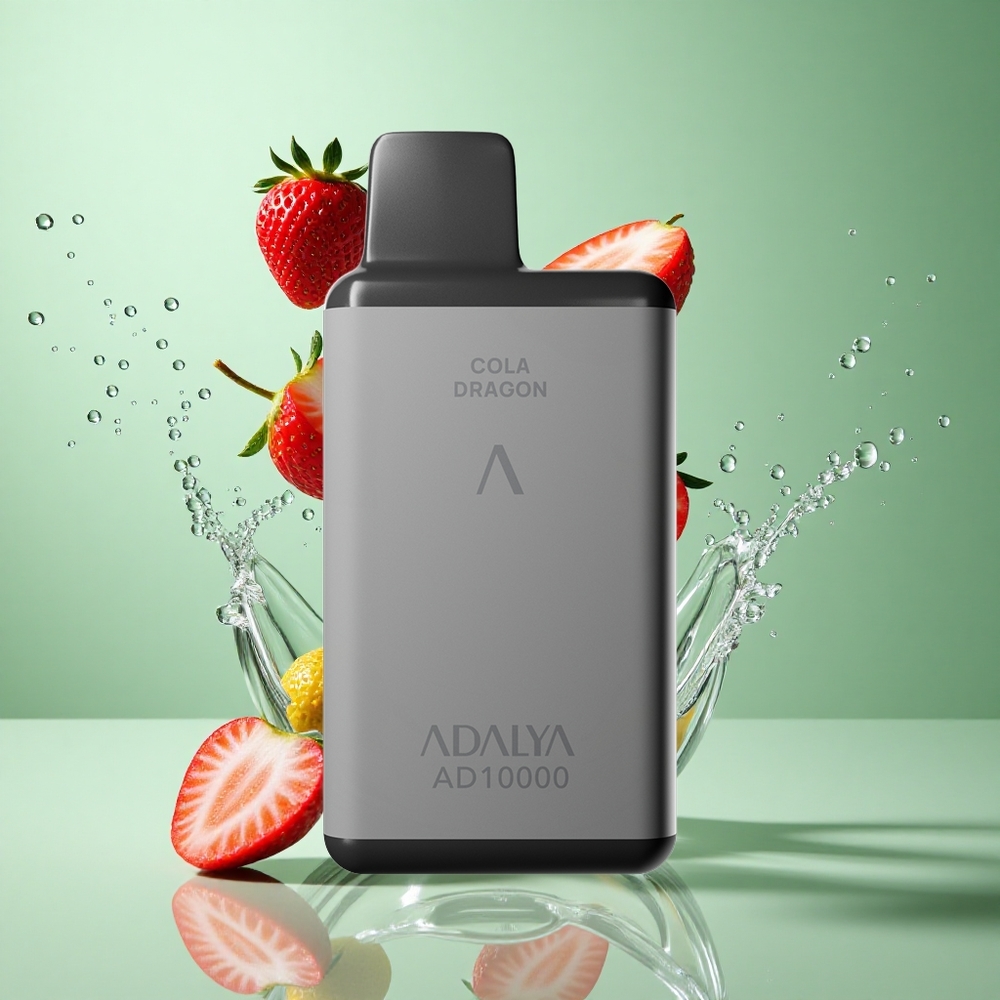 Adalya AD 10000 Puffs Strawberry Splash Disposable Vape UK Wholesale Vapes Space Gray USB-C