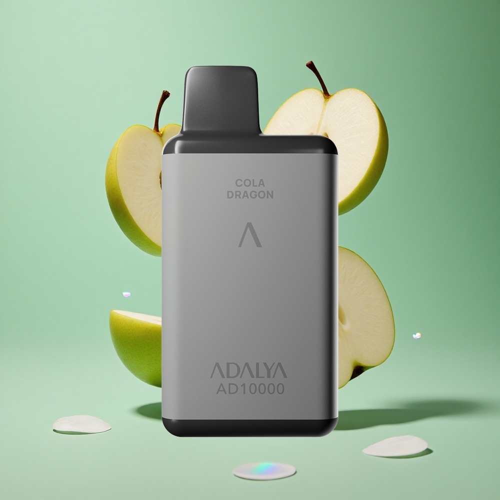 Adalya AD 10000 Puffs Two Apples UK Wholesale Vapes Space Gray USB-C Rechargeable