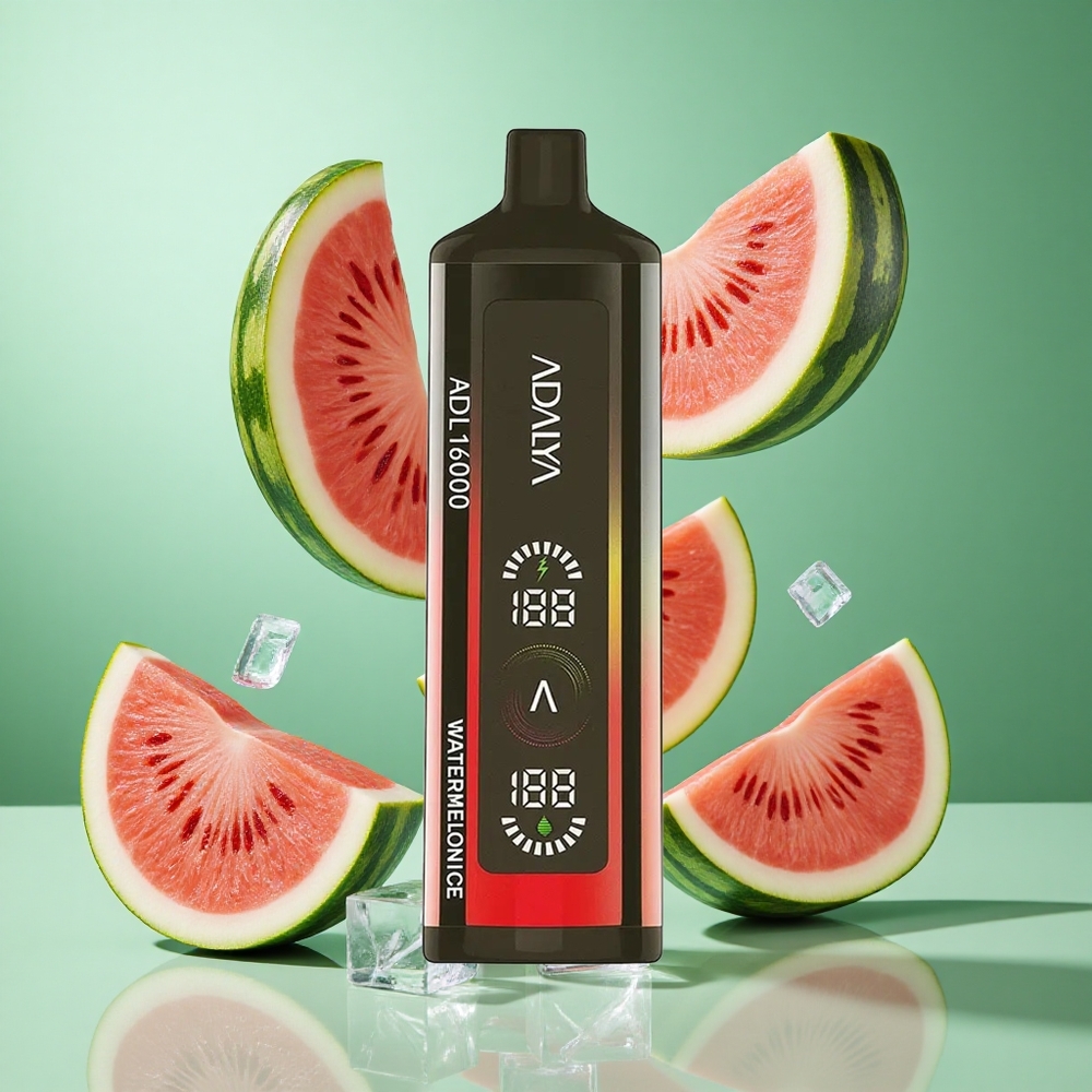 Adalya ADL 16000 PRO Puffs Watermelon Ice Disposable Vape with Digital Screen UK Wholesale Vapes