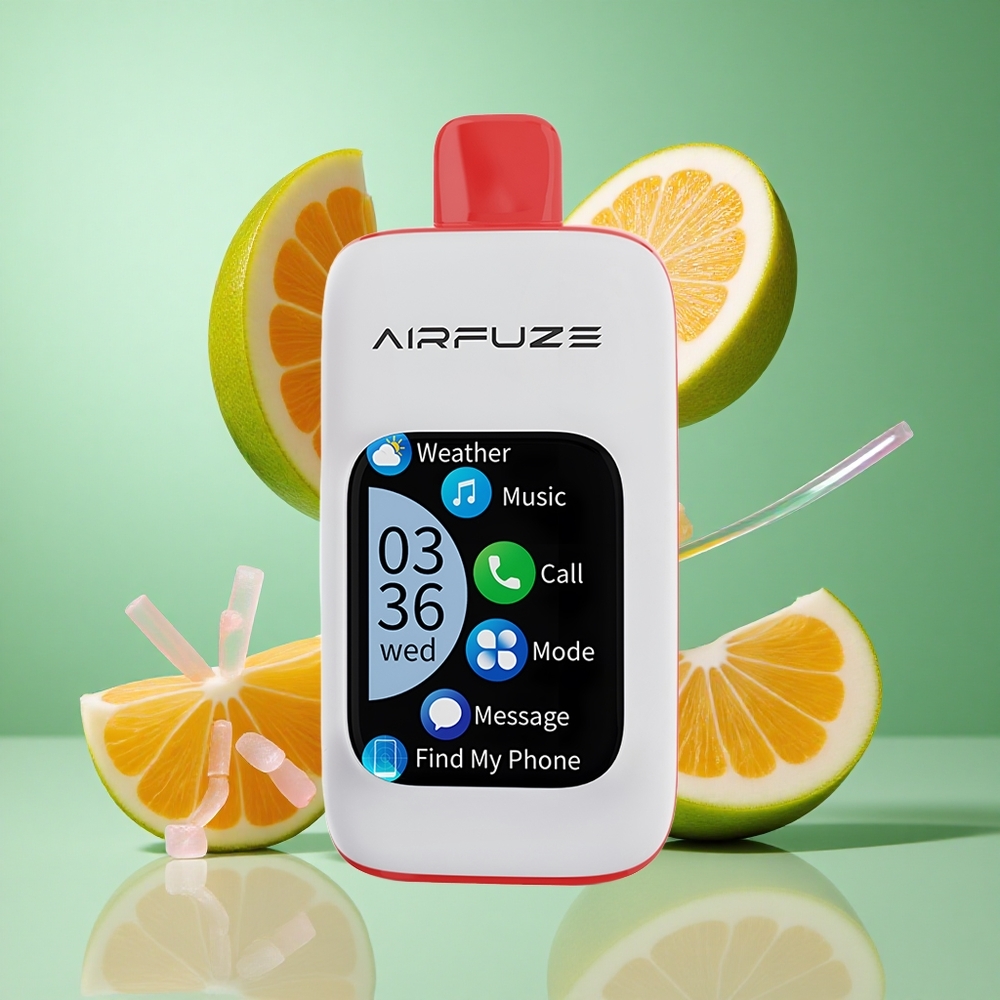 AirFuze Smart 30000 Puffs Disposable Vape Sour Lush Gummy 5% UK wholesale vapes 2.01" TFT Touch Screen