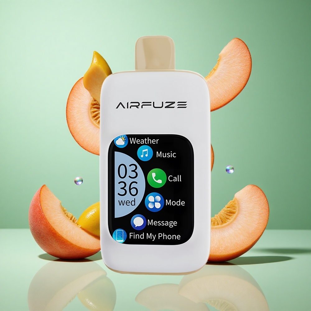 AirFuze Smart 30000 Puffs Juicy Peach UK Wholesale Vapes with 2.01" Touch Screen