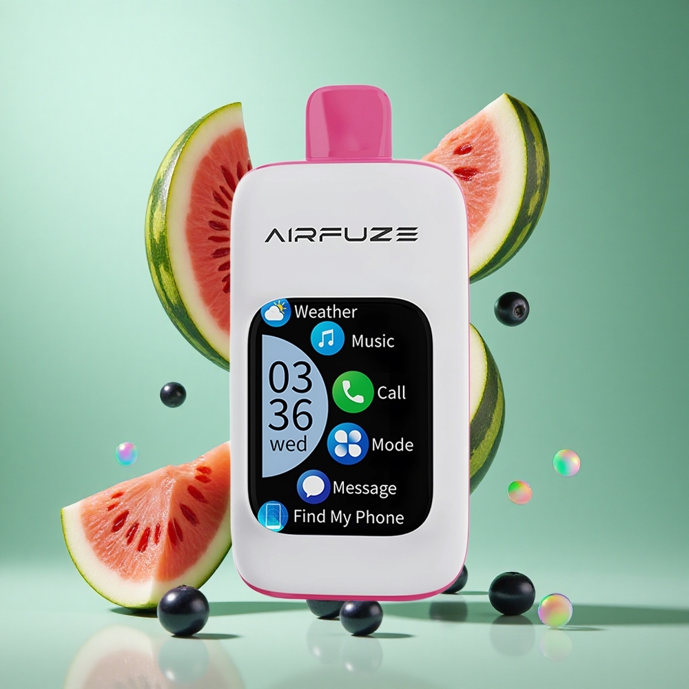 AirFuze Smart Pro 40000 Puffs Blueberry Watermelon UK Wholesale Vapes with Smartphone Integration & Rechargeable Battery