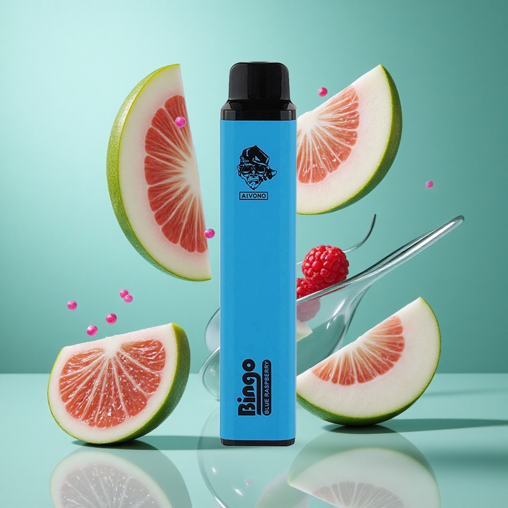 Aivono AIM BINGO 4000 Puffs Blue Raspberry UK Wholesale Vapes Rechargeable 1000mAh