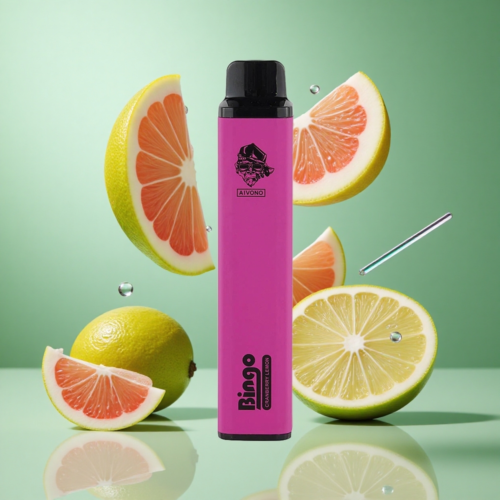 Aivono AIM BINGO 4000 Puffs Cranberry Lemon UK Wholesale Vapes 1000mAh Rechargeable