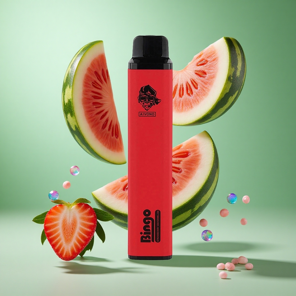 Aivono AIM BINGO 4000 Puffs Strawberry Watermelon UK Wholesale Vapes 10mL Rechargeable