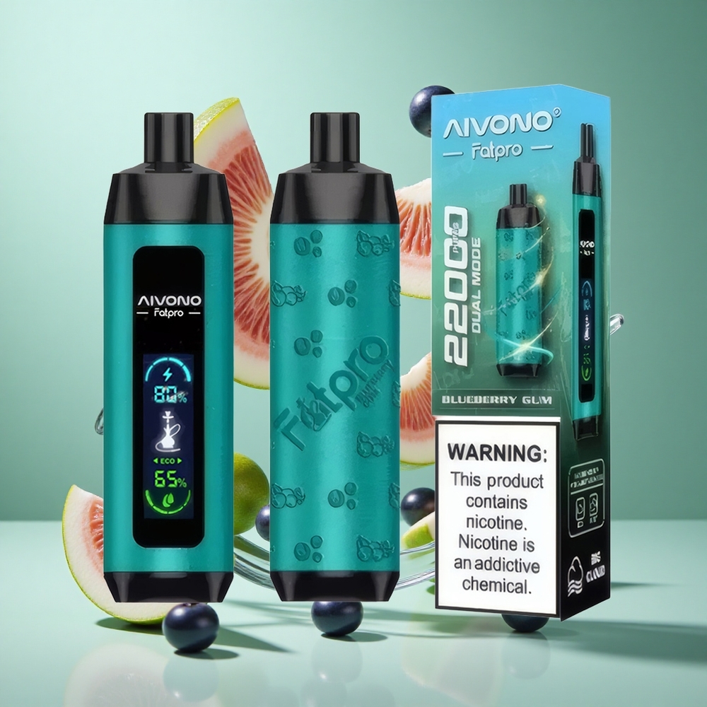 Aivono AIM FATPRO 22000 Puffs Blueberry UK Wholesale Vapes 28ml E-liquid Dual Modes