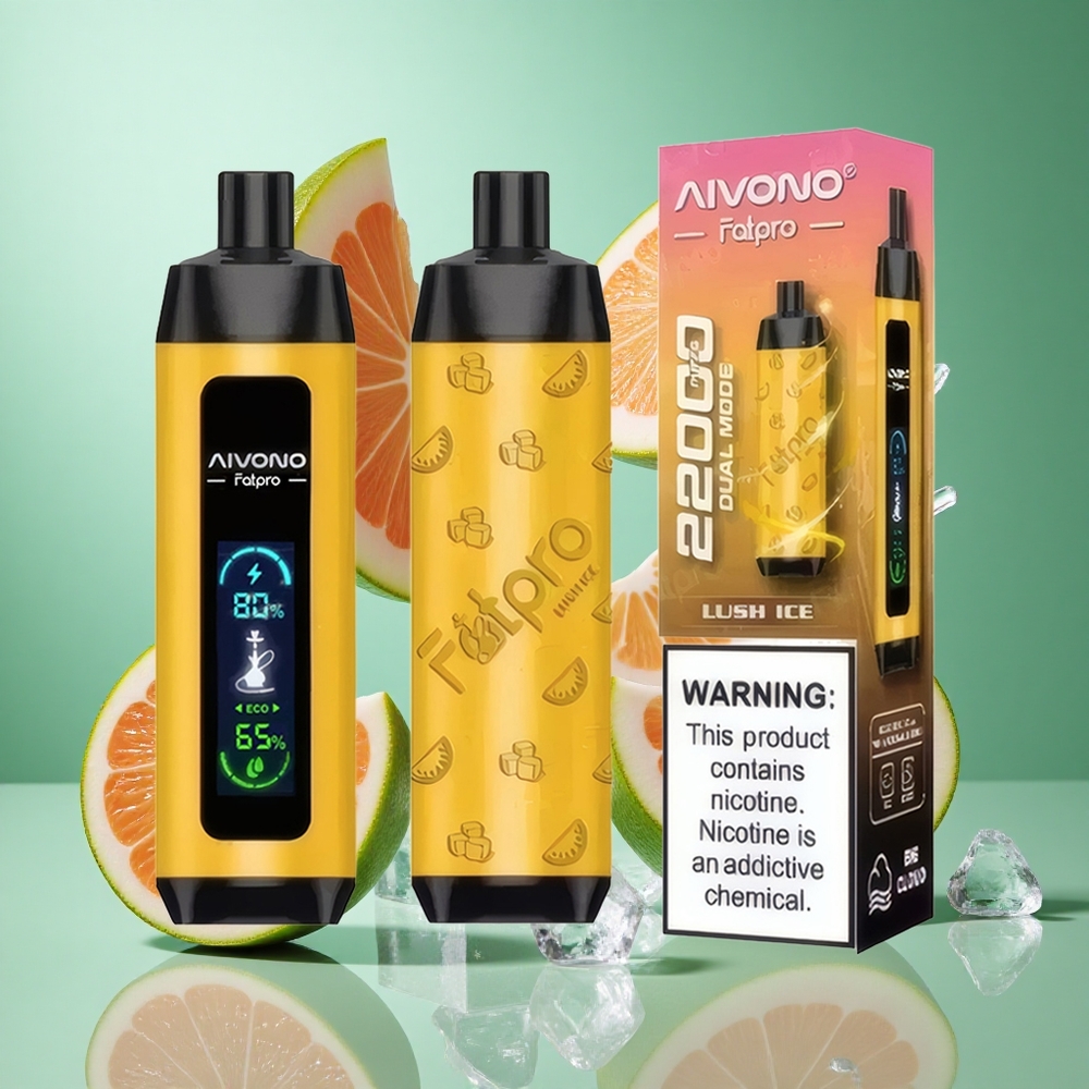 Aivono Aim Fatpro 22000 Puffs Lush Ice UK Wholesale Vapes 28ml E-liquid 600mAh Rechargeable