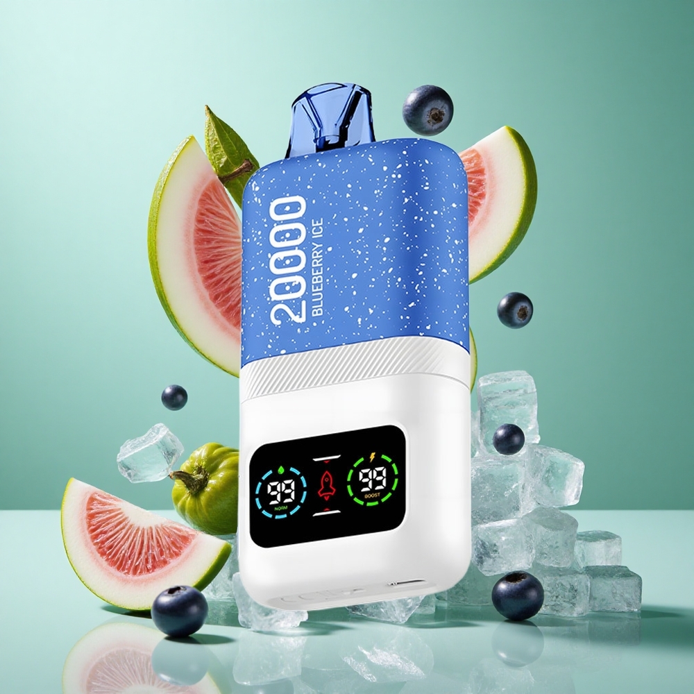 Aivono AIM MAGIC 20000 Puffs Blueberry Ice UK Wholesale Vapes Dual Mesh Coils