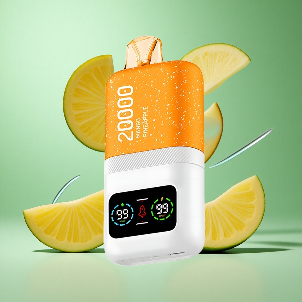 Aivono AIM MAGIC 20000 Puffs Mango Pineapple UK wholesale vapes Dual Mesh Coils Type-C Rechargeable
