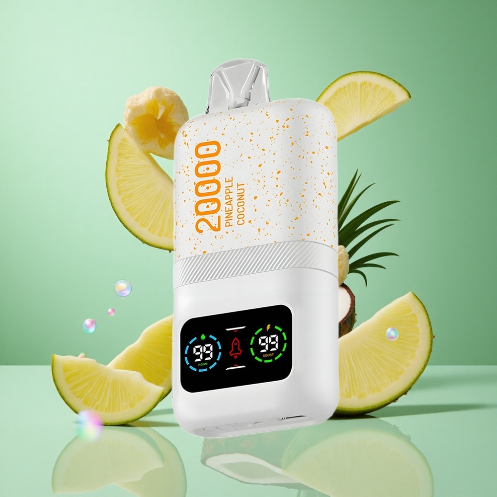 Aivono AIM MAGIC 20000 Puffs Pineapple Coconut UK Wholesale Vapes Dual Mesh Coils