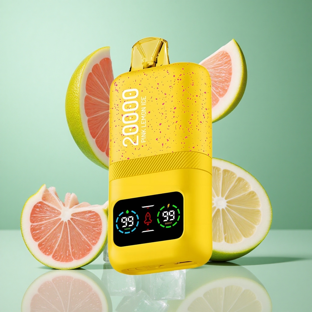 Aivono AIM MAGIC 20000 Puffs Pink Lemon Ice UK Wholesale Vapes Dual Mesh Coils