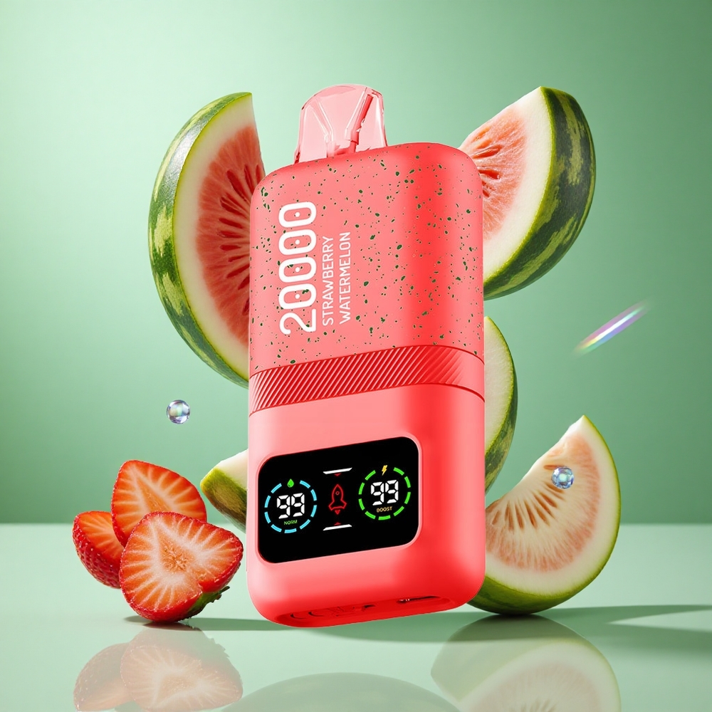 Aivono AIM MAGIC 20000 Puffs Strawberry Watermelon UK Wholesale Vapes Dual Mesh Coils