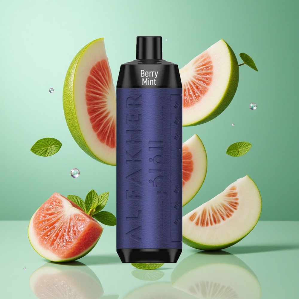Al Fakher Crown Bar 8000 Berry Mint UK wholesale vapes 18ml e-Liquid Capacity Draw-Activated