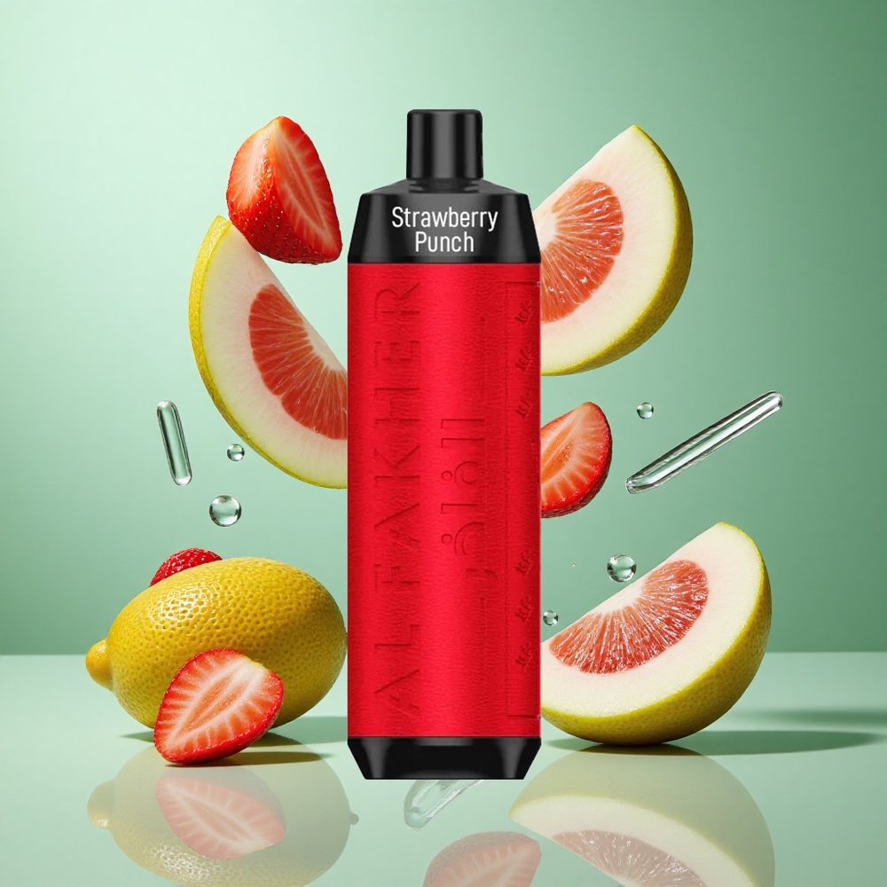 Al Fakher Crown Bar 8000 Strawberry Punch UK wholesale vapes 18ml e-Liquid Capacity
