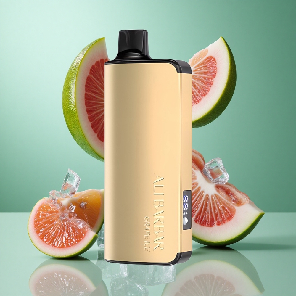 Alibarbar Ingot 9000 Puffs Grape Ice UK Wholesale Vapes 2350mAh LED Display