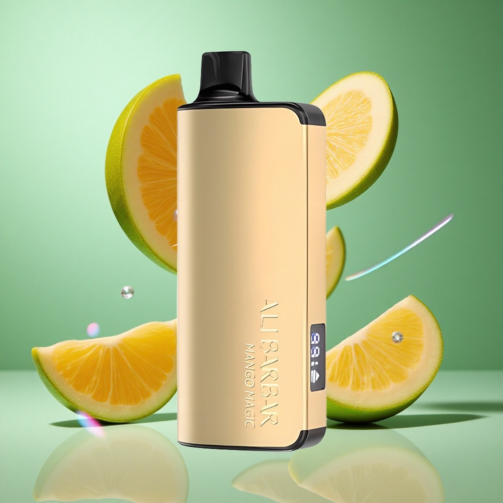 Alibarbar Ingot 9000 Puffs Mango Magic UK Wholesale Vapes 22ml LED Display