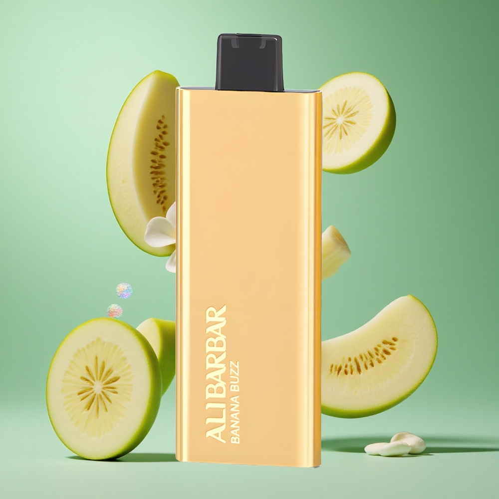 Alibarbar Pandora 7000 Puffs Banana Buzz Disposable Vape UK wholesale vapes 17ml E-liquid