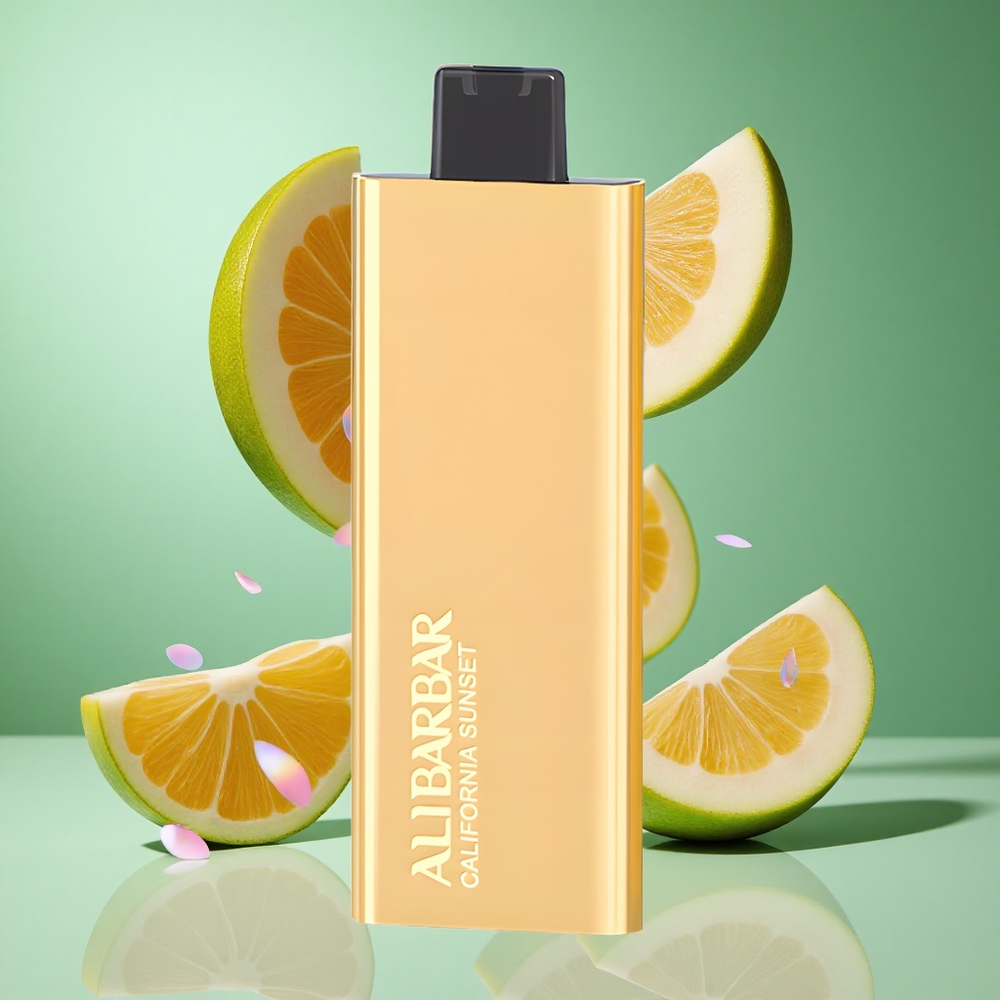 Alibarbar Pandora 7000 Puffs California Sunset Disposable Vape UK wholesale vapes 17ml E-liquid