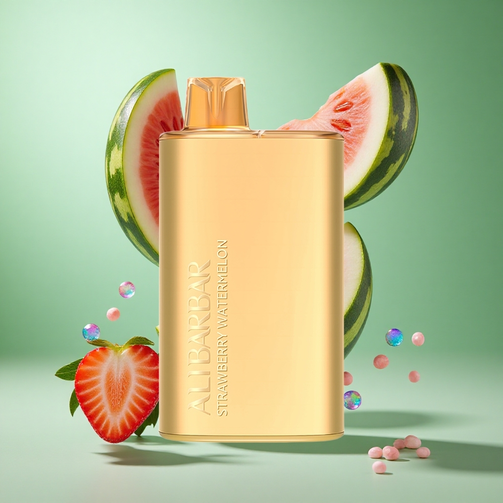 Alibarbar Rich 8000 Puffs Strawberry Watermelon Disposable Vape UK Wholesale Vapes 20ml E-liquid