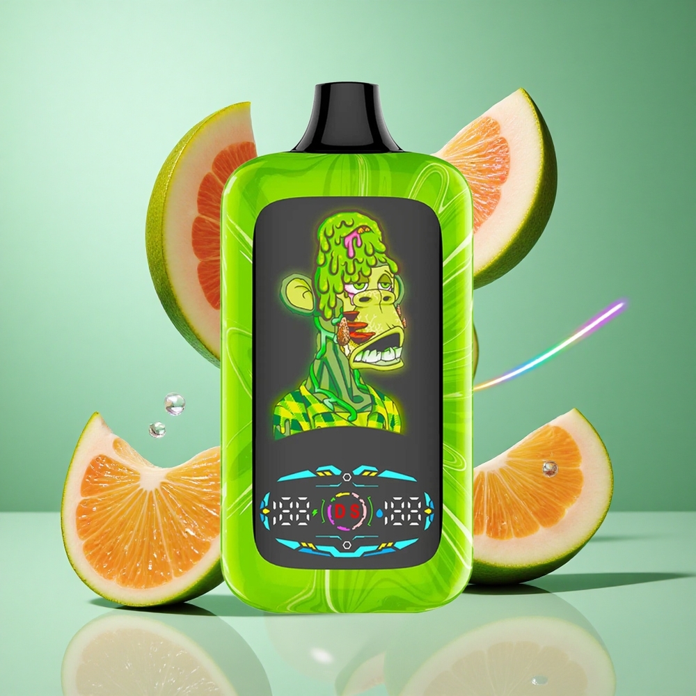 Fumot Digital Monkey 20000/40000 Tropical Rainbow Blast UK wholesale vapes Dual Mesh Coil Type-C Port