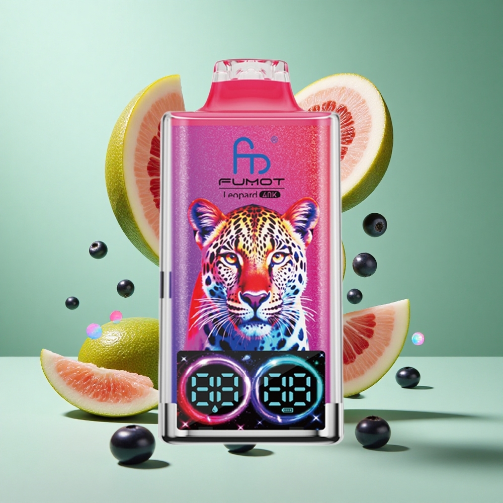 Fumot Leopard 40K Puffs Blueberry Cherry Cranberry UK wholesale vapes Dual Mesh Type-C Charging