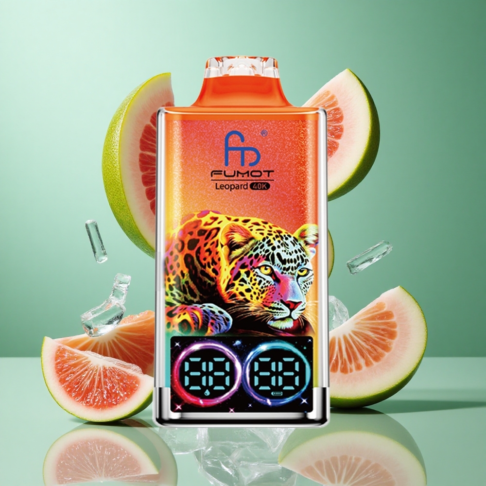 Fumot Leopard 40K Puffs Cherry Ice UK Wholesale Vapes Dual Mesh Type-C