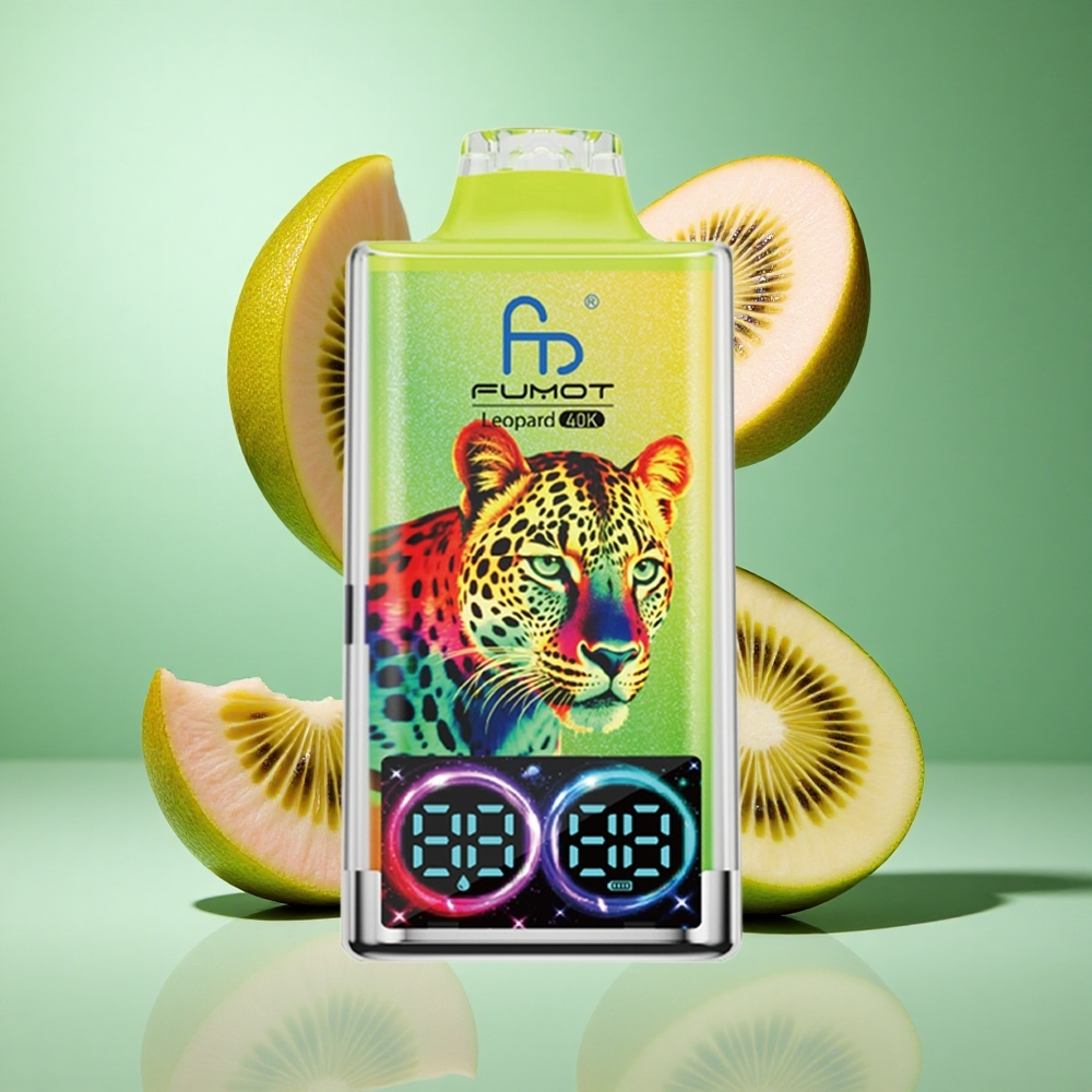 Fumot Leopard 40K Puffs Kiwi Passion Fruit Guava UK wholesale vapes Dual Mesh Type-C
