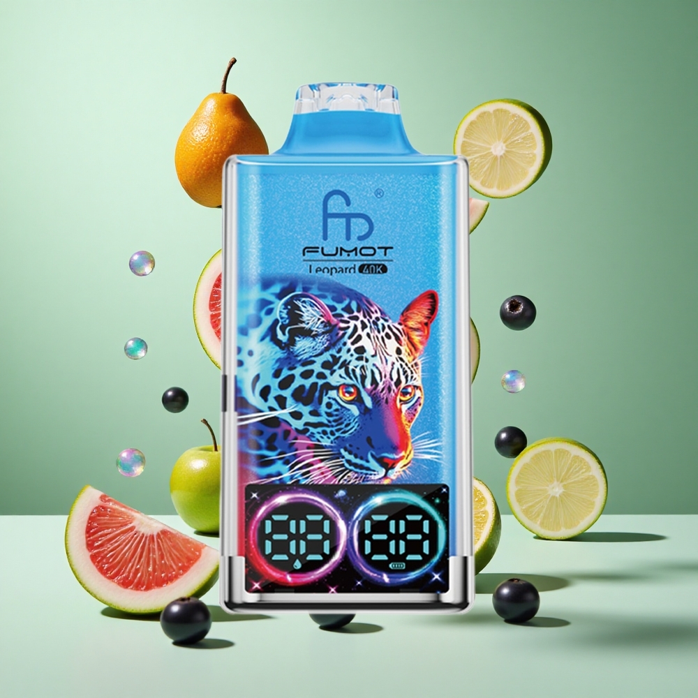 Fumot Leopard 40K Puffs Mixed Berries UK wholesale vapes Dual Mesh Type-C Charging