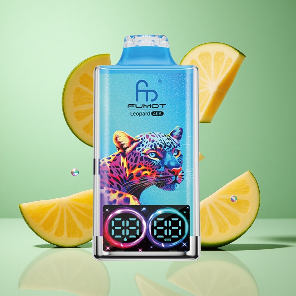 Fumot Leopard 40K Puffs Peachy Mango Pineapple UK wholesale vapes Dual Mesh Type-C Charging