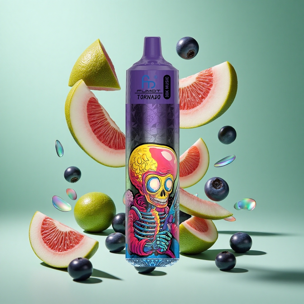 Fumot RandM Tornado 30000 Puffs Blueberry Blackberry UK Wholesale Vapes 30mL Pre-filled 2%, 5% Nicotine