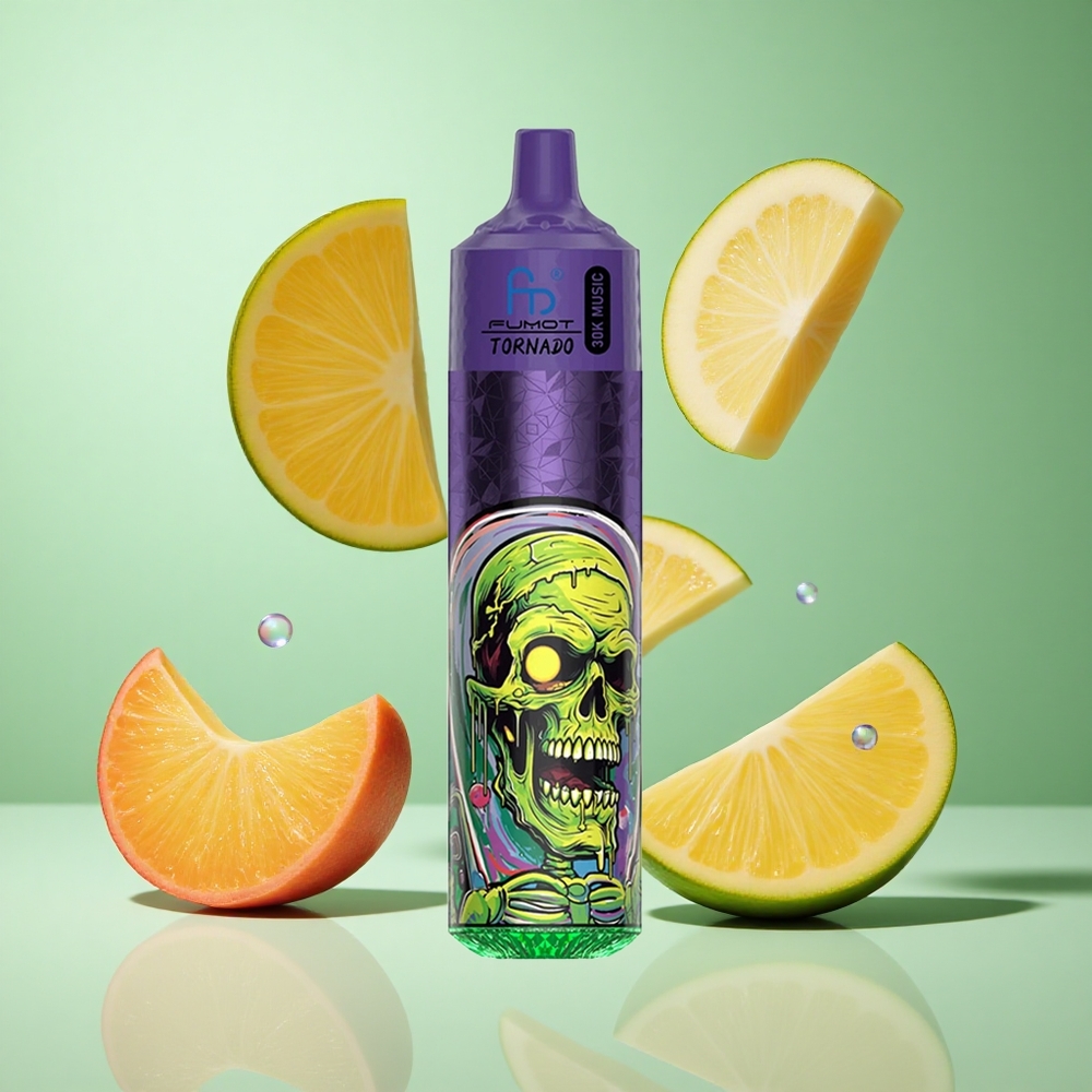 Fumot RandM Tornado 30000 Puffs Peach Mango Pineapple UK Wholesale Vapes 30mL 600mAh
