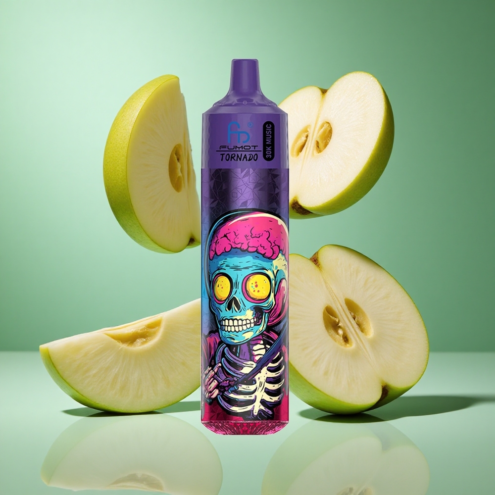 Fumot RandM Tornado 30000 Puffs Triple Apple UK Wholesale Vapes 30mL 2%, 5% Nicotine