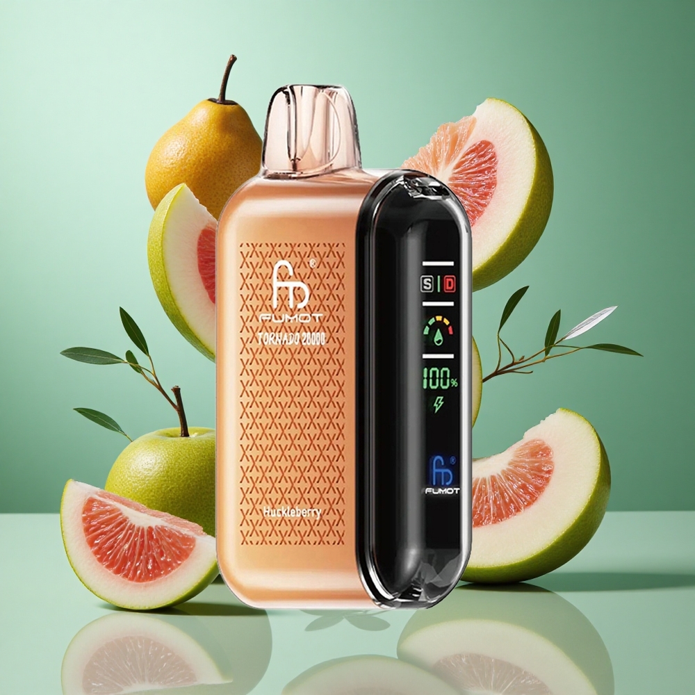Fumot Tornado 20000 Puffs Huckleberry UK Wholesale Vapes Dual Mesh Coil
