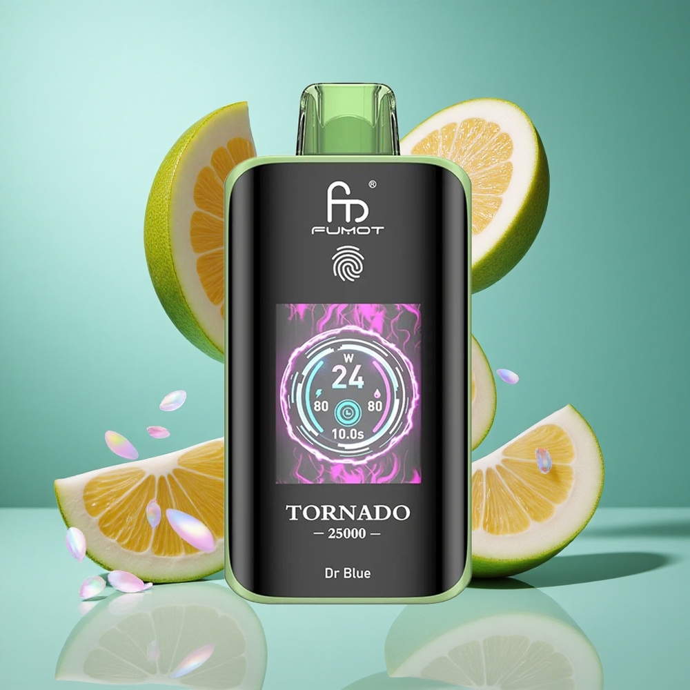 Fumot Tornado 25000 Puffs Dr Blue UK wholesale vapes with 20ml Pre-filled E-liquid