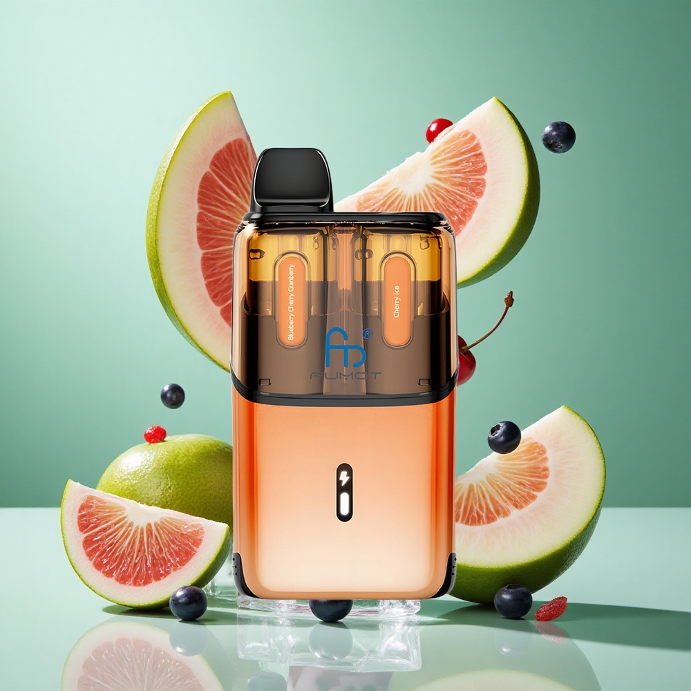 Fumot Ultra T32000 32000 Puffs Blueberry Cherry Cranberry - Cherry Ice UK Wholesale Vapes 800mAh Battery