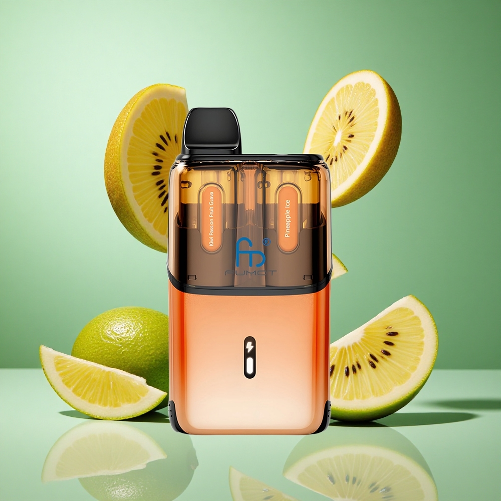 Fumot Ultra T32000 32000 Puffs Kiwi Passion Fruit Guava Pineapple Ice UK Wholesale Vapes 800mAh Mesh Coil