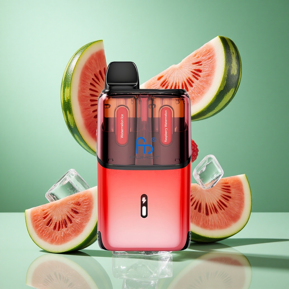 Fumot Ultra T32000 Raspberry Watermelon Ice 32000 Puffs UK Wholesale Vapes with Advanced Mesh Coil