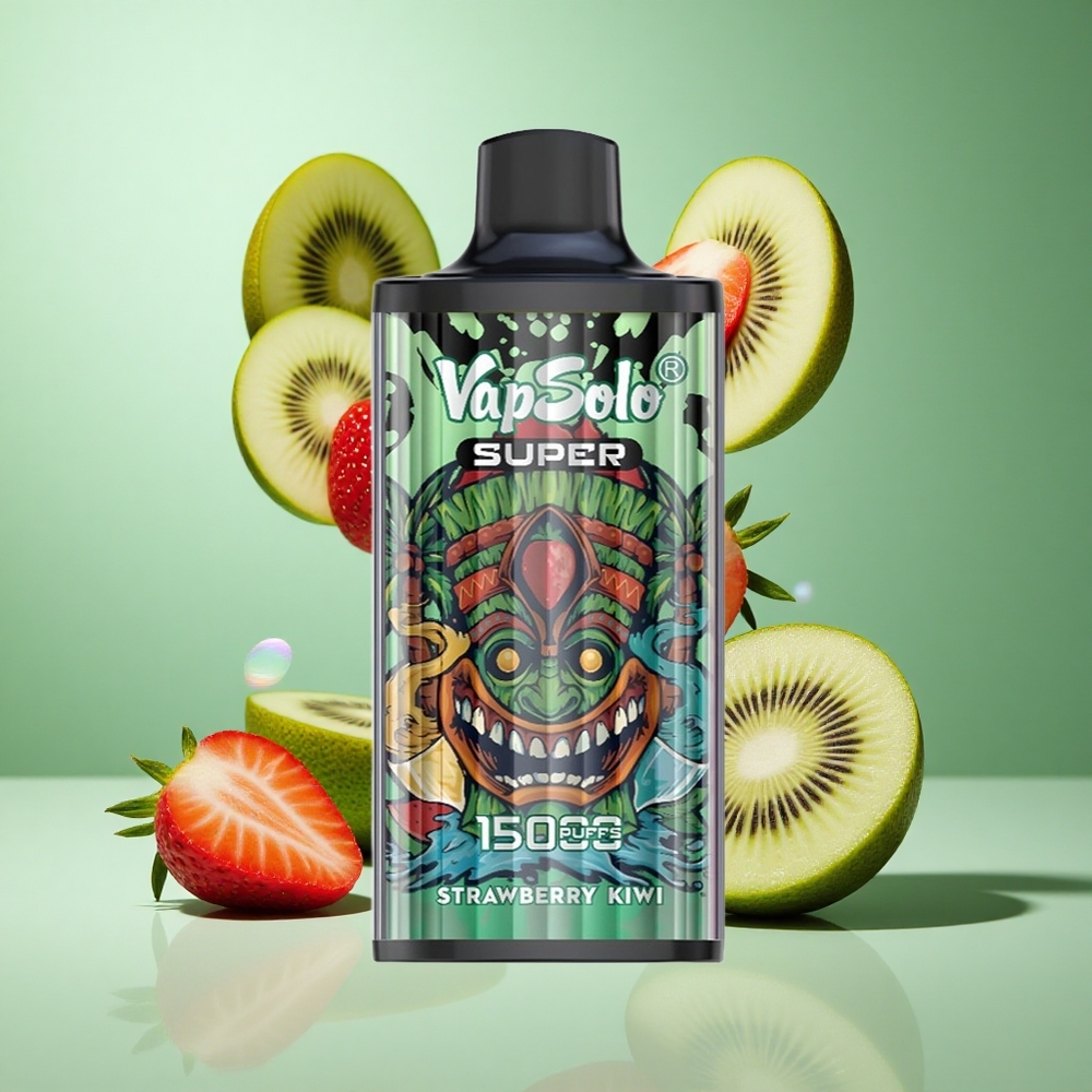Vapsolo Super 15000 Puffs Strawberry Kiwi UK wholesale vapes 40ml 850mAh