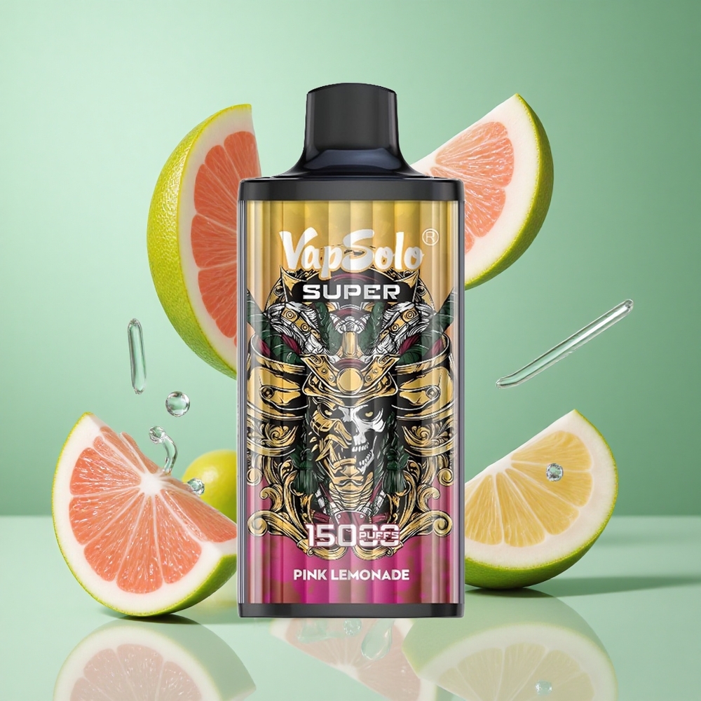 Vapsolo Super 15000 Puffs Super Pink Lemonade UK wholesale vapes 40ml 850mAh