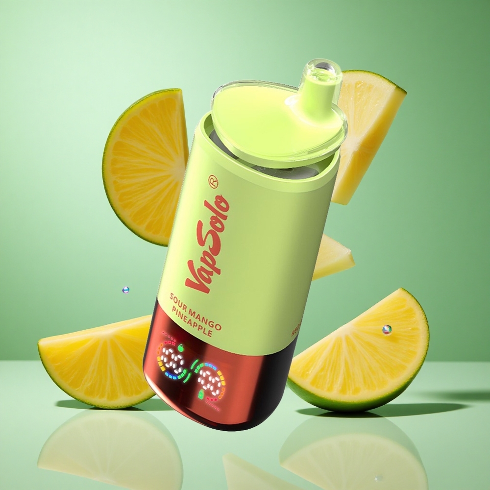 VapSolo Triple 30000 Puffs Sour Mango Pineapple UK Wholesale Vapes 40ml Type-C