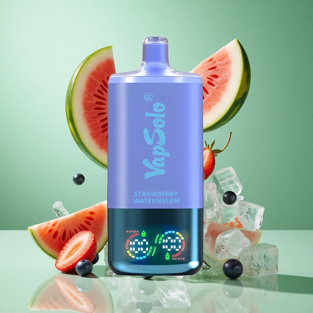 VapSolo Triple 30000 Puffs Strawberry Watermelon & Blueberry Ice UK wholesale vapes 40ml Type-C