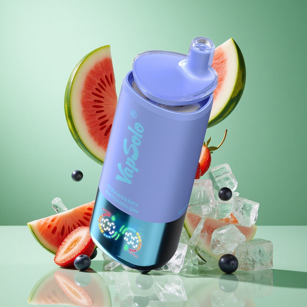 VapSolo Triple 30000 Puffs Strawberry Watermelon & Blueberry Ice UK wholesale vapes 40ml Type-C