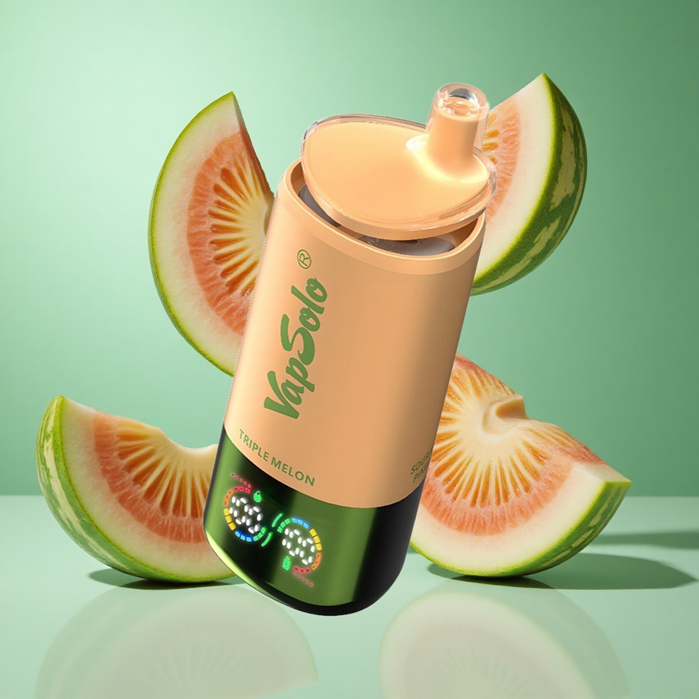 VapSolo Triple 30000 Puffs Triple Melon UK Wholesale Vapes 40ml Type-C