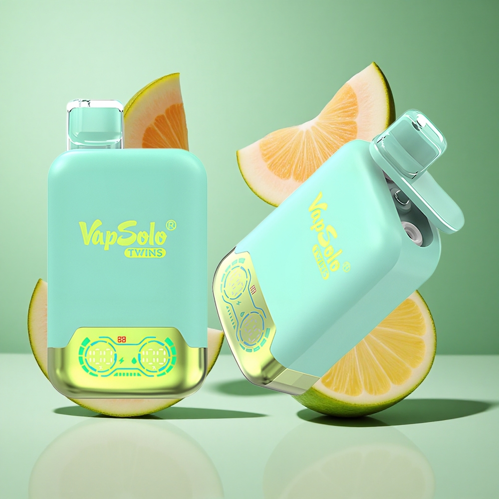 Vapsolo Twins 20000 Puffs Triple Melon & Pineapple Coconut UK Wholesale Vapes 40ml Dual Tank Type-C