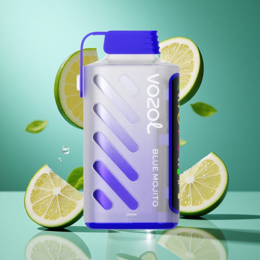 VOZOL Gear Power 20000 Puffs Blue Mojito UK wholesale vapes with Full Screen Display & Dual Mesh Coil