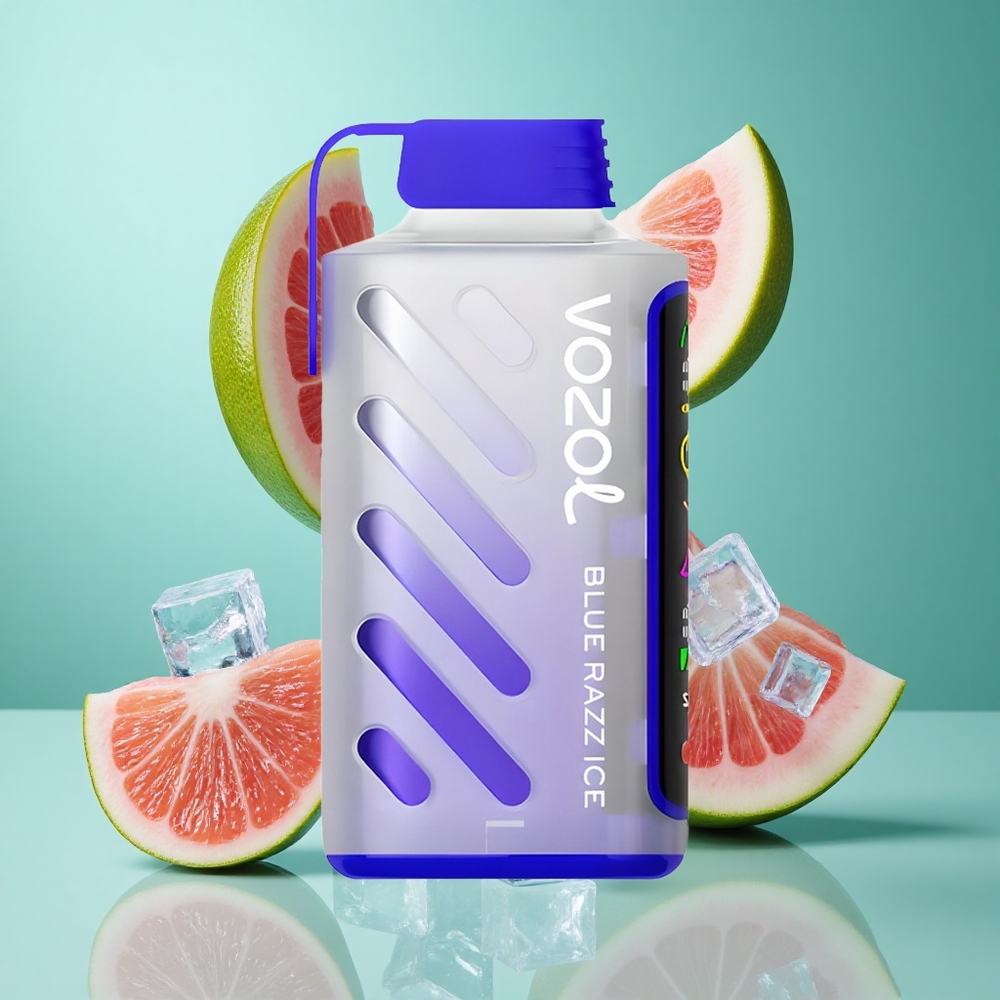 VOZOL Gear Power 20000 Puffs Blue Razz Ice UK wholesale vapes with Dual Mesh Coil & Full Screen Display